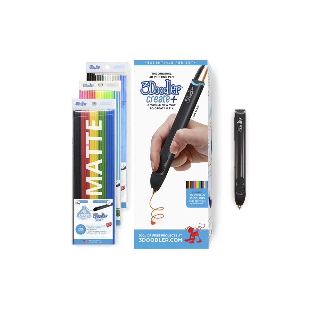 Lápiz 3D 3Doodler Pack "Create+ Essential Pen" STEAM