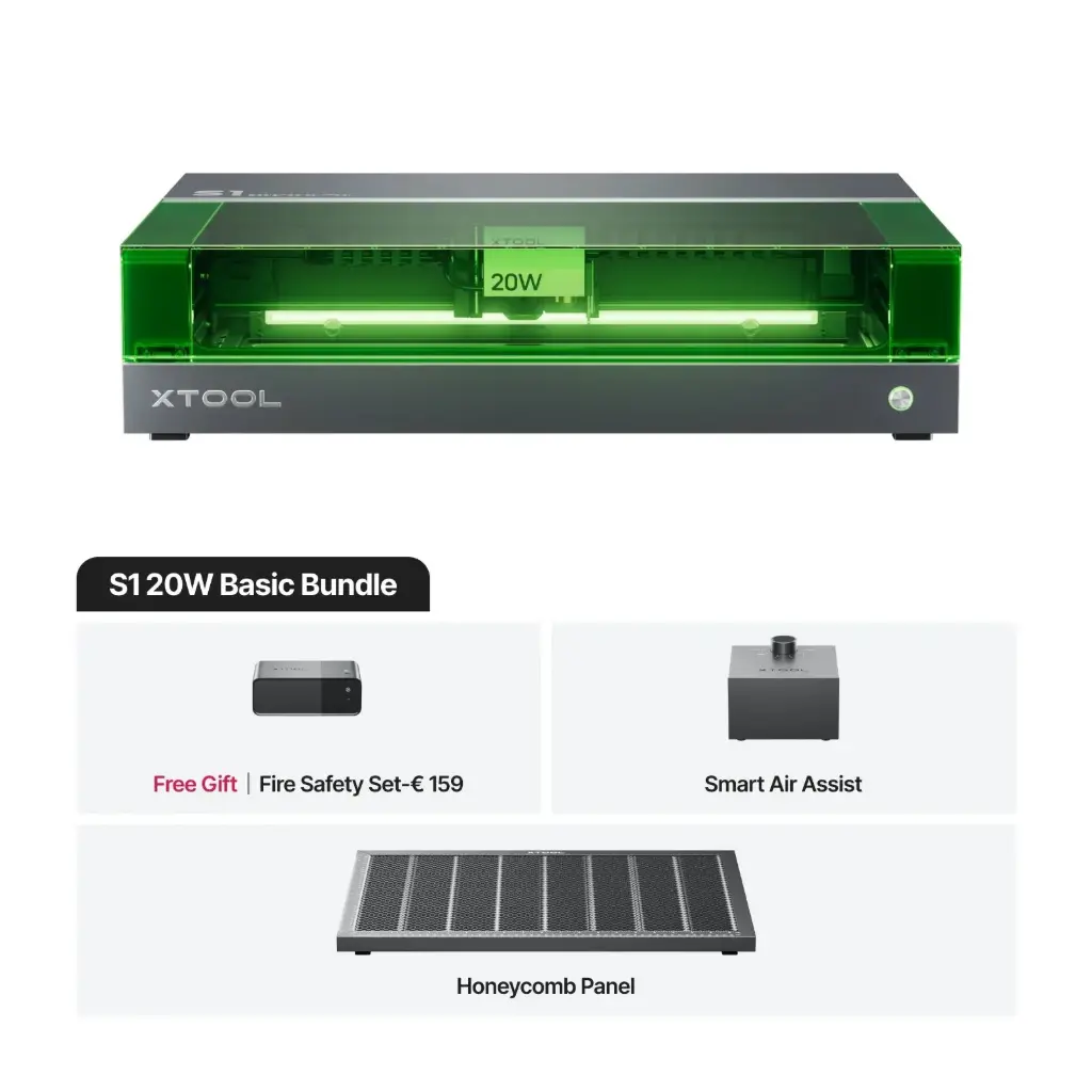 xTool S1 - 20W - diode laser cutter 