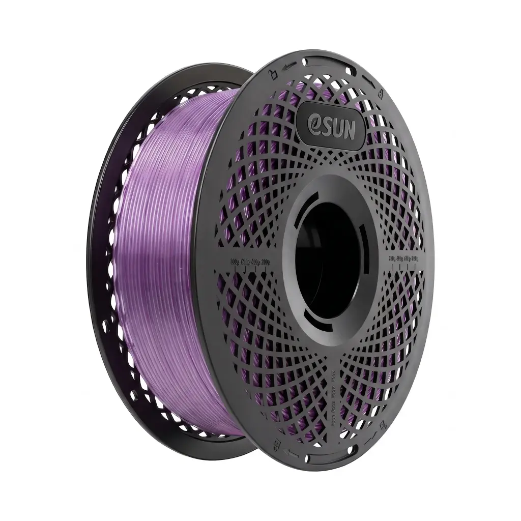 eSUN PETG-Basic - Filamento para impresión 3D – 1,75mm (1Kg) – Morado claro translúcido