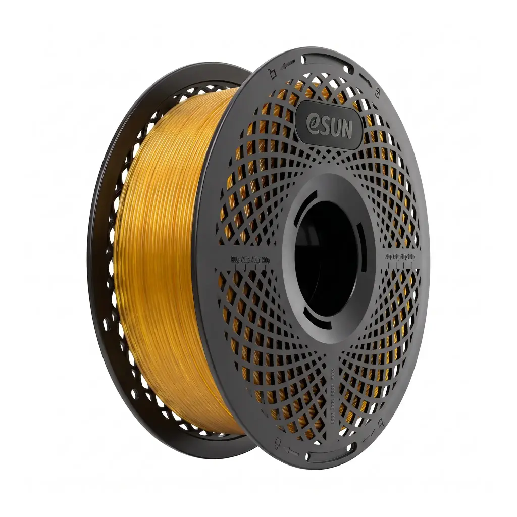 eSUN PETG-Basic - Filamento para impresión 3D – 1,75mm (1Kg) – Naranja claro translúcido