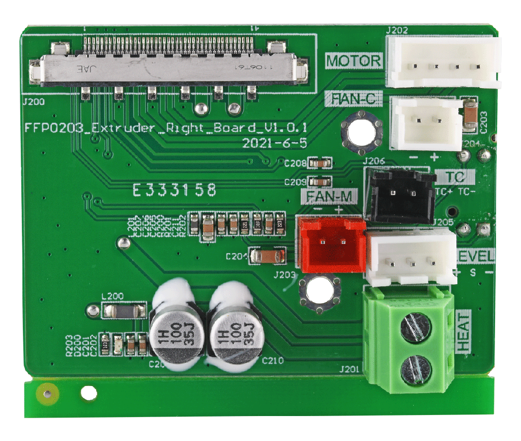 Placa del extrusor derecho de la Flashforge Creator 3 Pro
