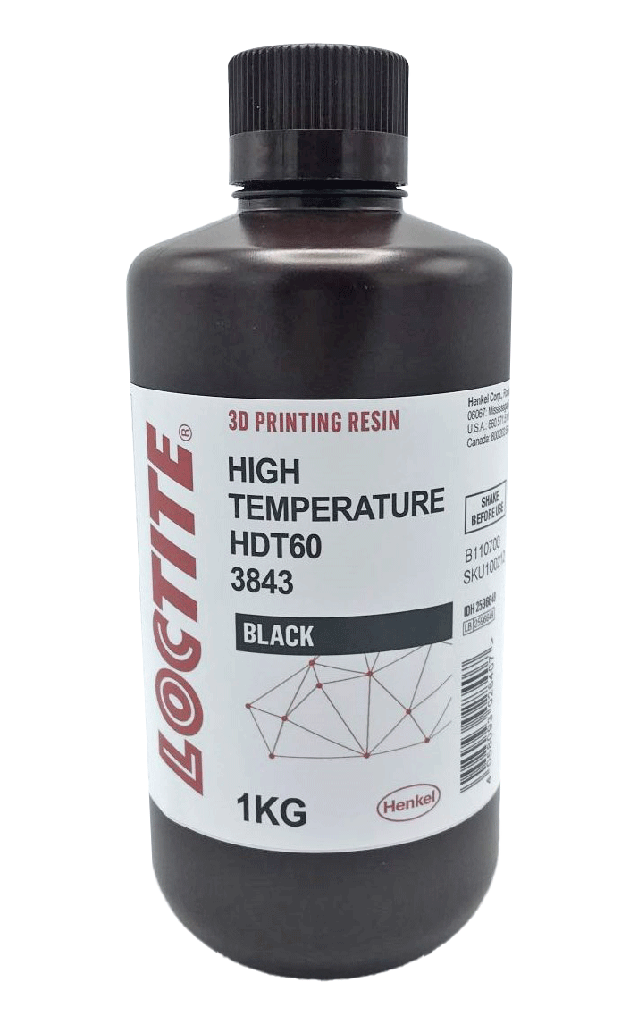 Loctite 3D 3843 HDT60 Matte Black Resin - 1 kg