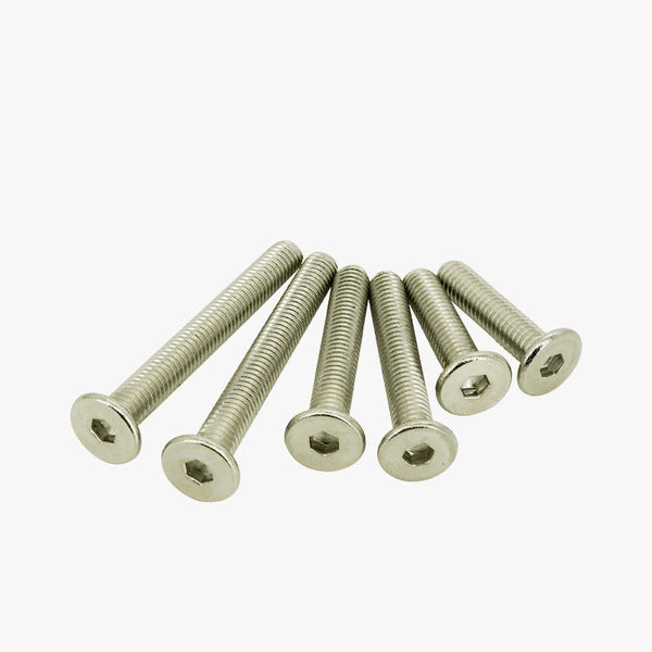 Makera - Tornillo hexagonal de acero inoxidable de perfil bajo (10 uds.)