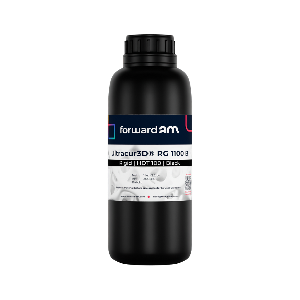 Forward AM Ultracur3D Rigid UV Resin RG 1100 - 1 kg - Black