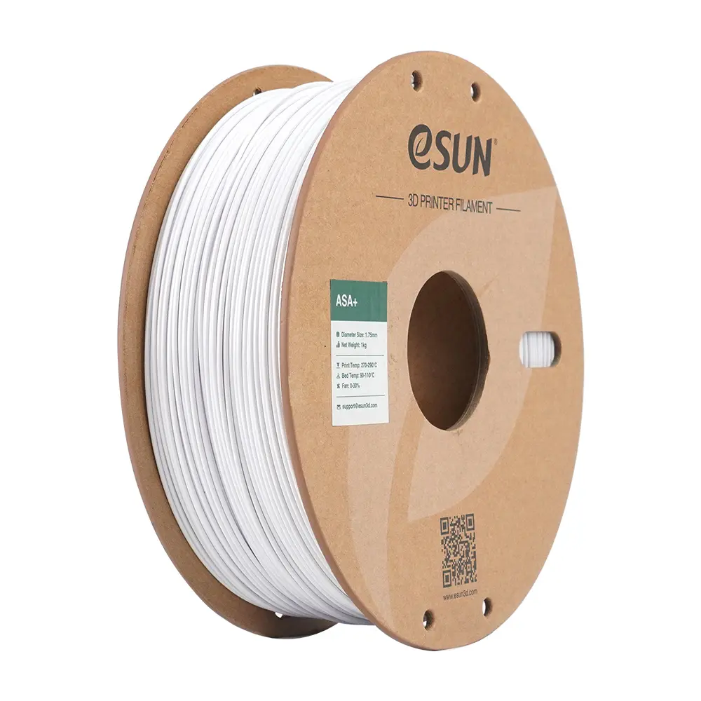 eSUN ASA+ - Filamento para impresión 3D – 1,75mm (1 Kg) – Blanco frío