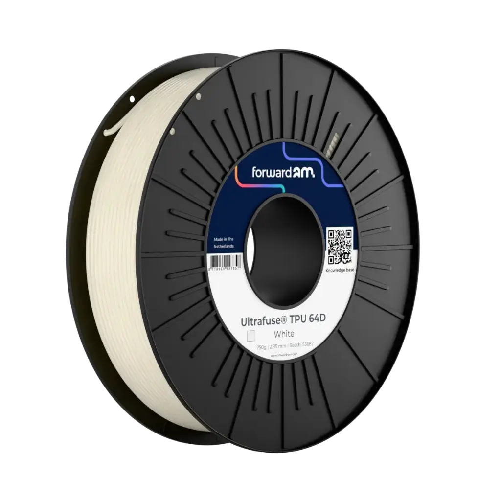 Forward AM Ultrafuse TPU 64D - Filamento para impresión 3D – 2,85 mm (750g) – Blanco