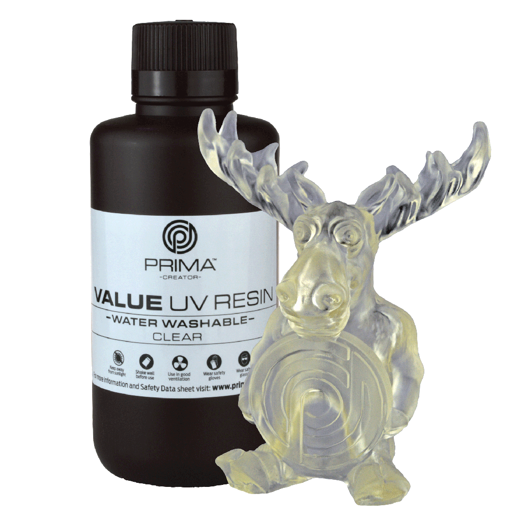 PrimaCreator Value Water Washable UV Resin - 500 g - Clear