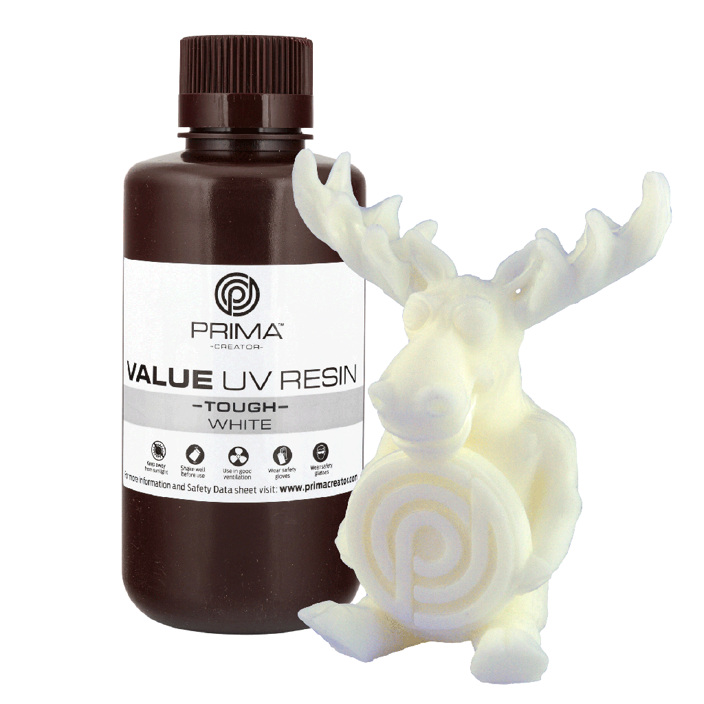 PrimaCreator Value Tough UV Resin (ABS Like) - 500 g - White