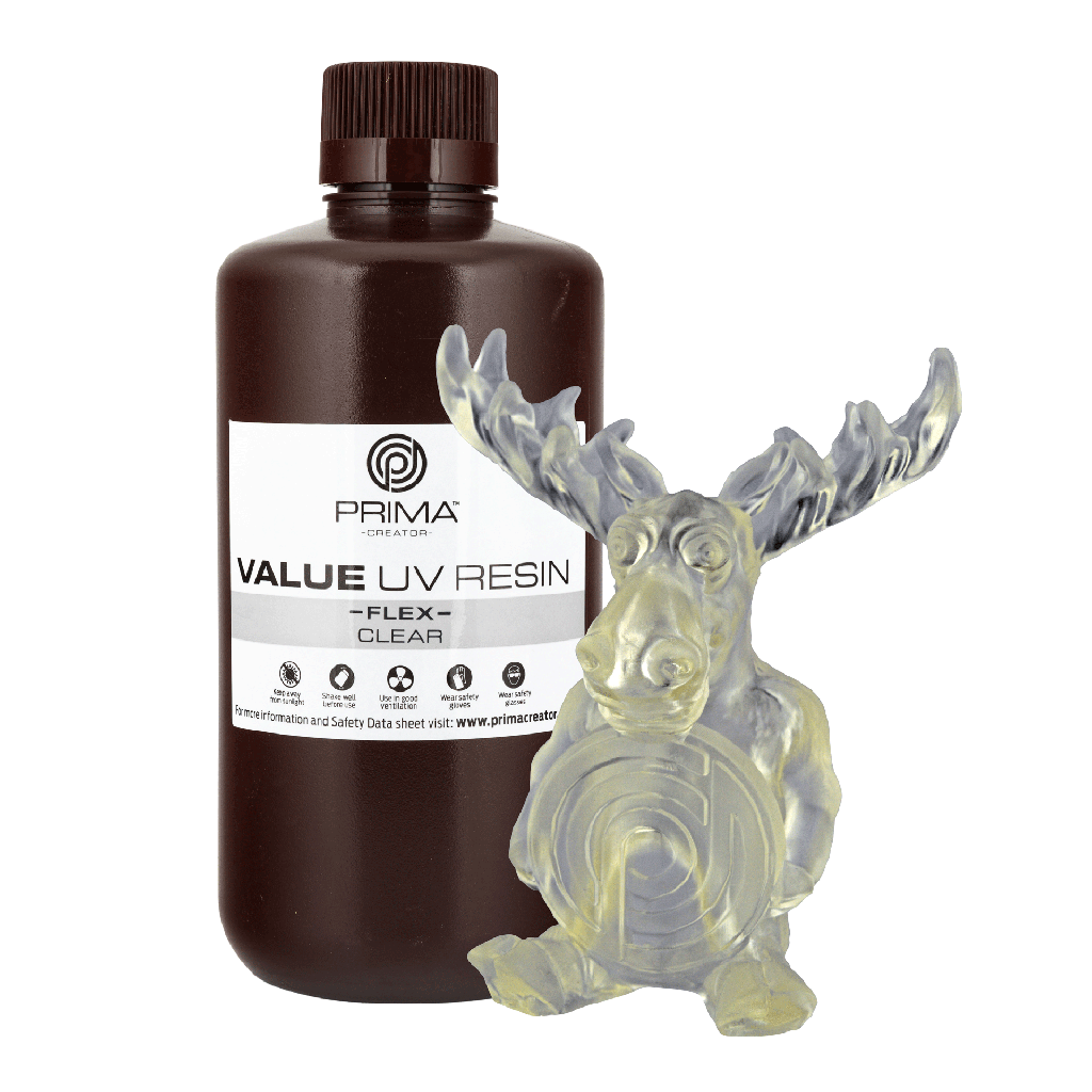 PrimaCreator Value Flex UV Resin - 1 kg - Clear