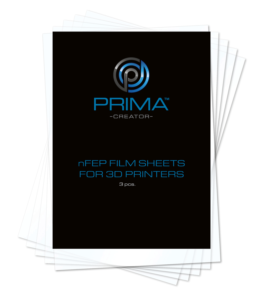 PrimaCreator nFEP Film Sheets for 3D Printers - 140 x 200 mm - 3-pack