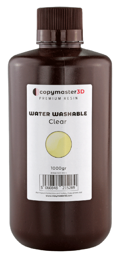 Copymaster3D Water Washable UV Resin - 1 kg - Clear