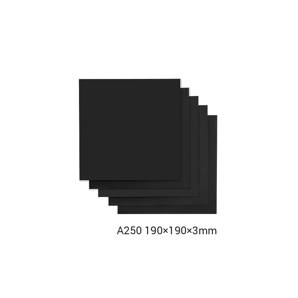 Placa Frosted Acrylic Sheet for Snapmaker 2.0 / 190 × 190 × 3mm / 5-Pack