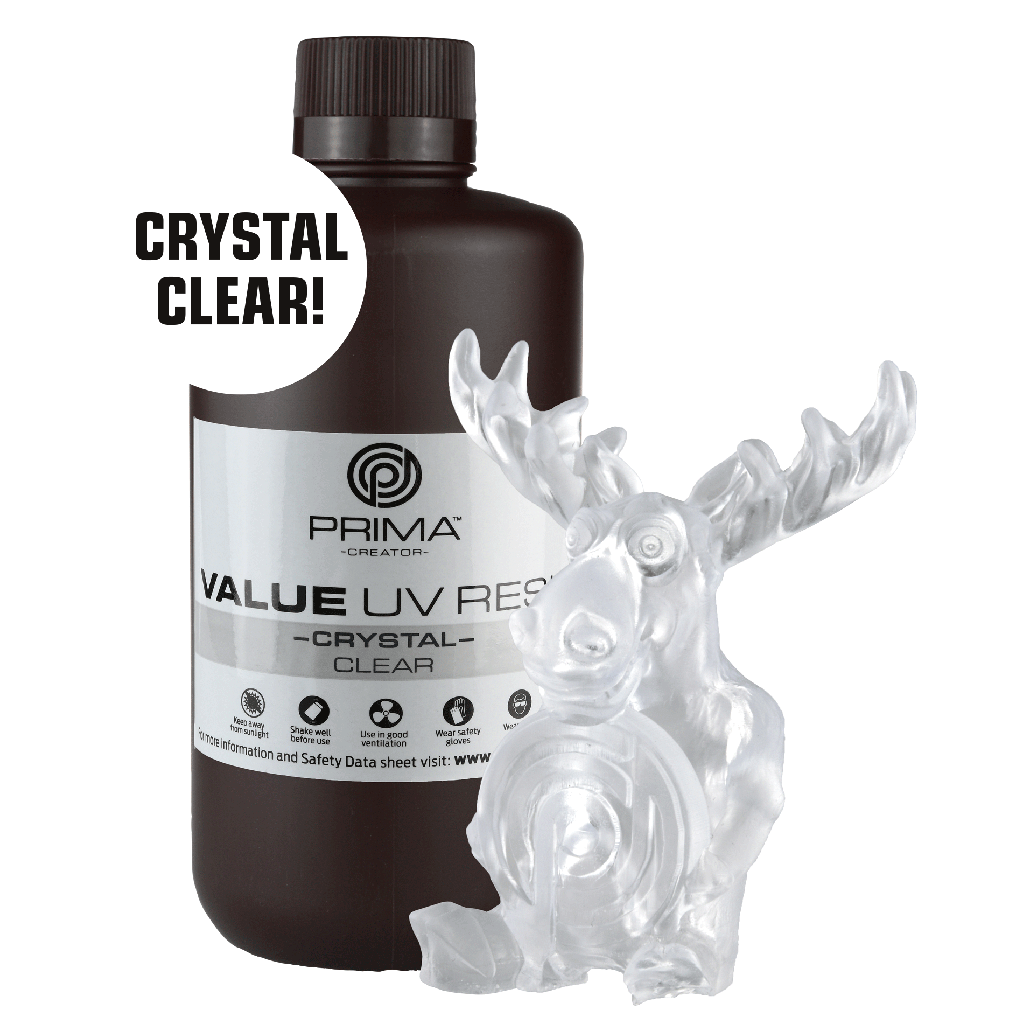 PrimaCreator Value Crystal UV Resin - 1 kg - Clear
