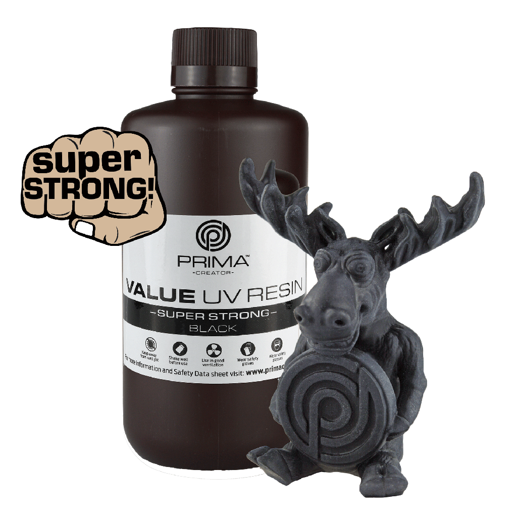 PrimaCreator Super Strong UV Resin - 1 kg - Black
