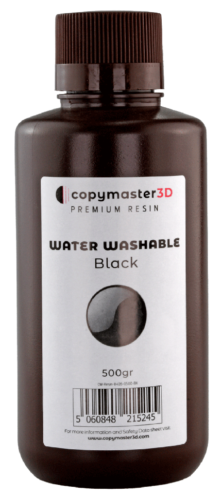 Copymaster3D Resina UV lavable con agua - 500 ml - Negro