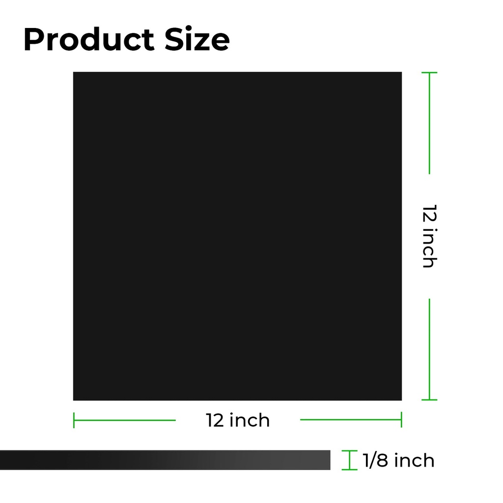 xTool Láminas Acrílicas Negras de 3 mm (Paquete de 3)