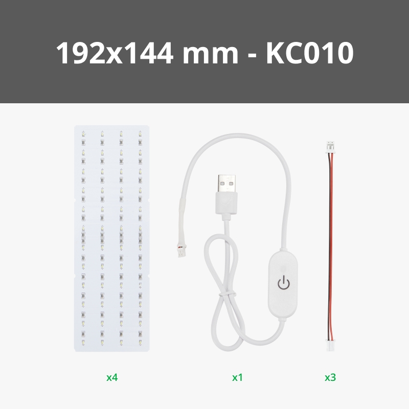 Bambu Lab Lithophane LED Backlight Board Kit (4PCS)