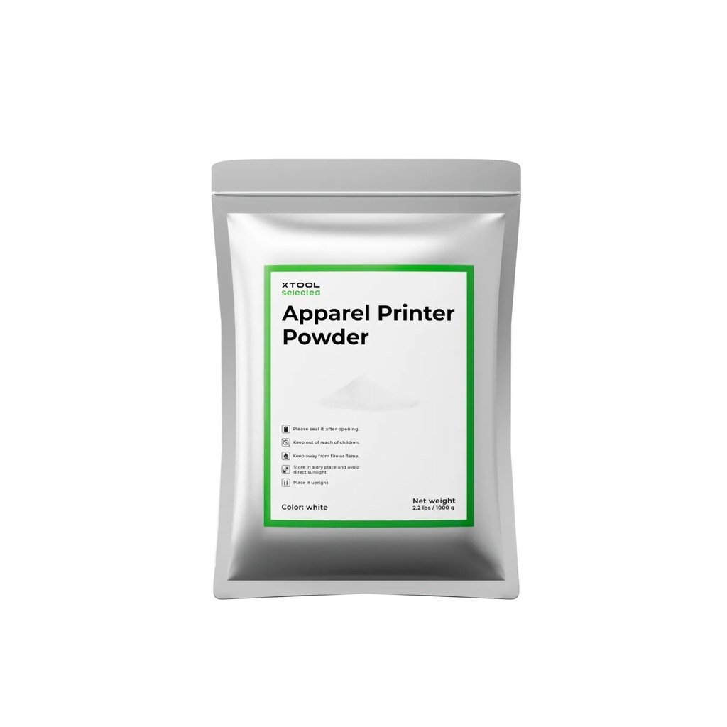xTool Selected Polvo para impresora de ropa (1 kg)