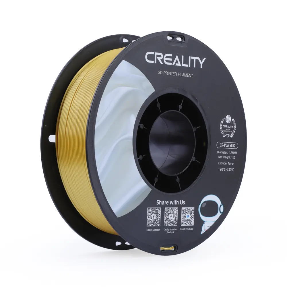 Creality CR-PLA Silk | 3D printing filament | 1.75 mm (1 kg) | Gold