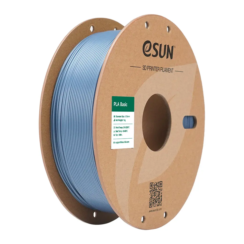 eSUN PLA-Basic - Filamento para impresión 3D - 1,75 mm (1Kg) - Gris claro