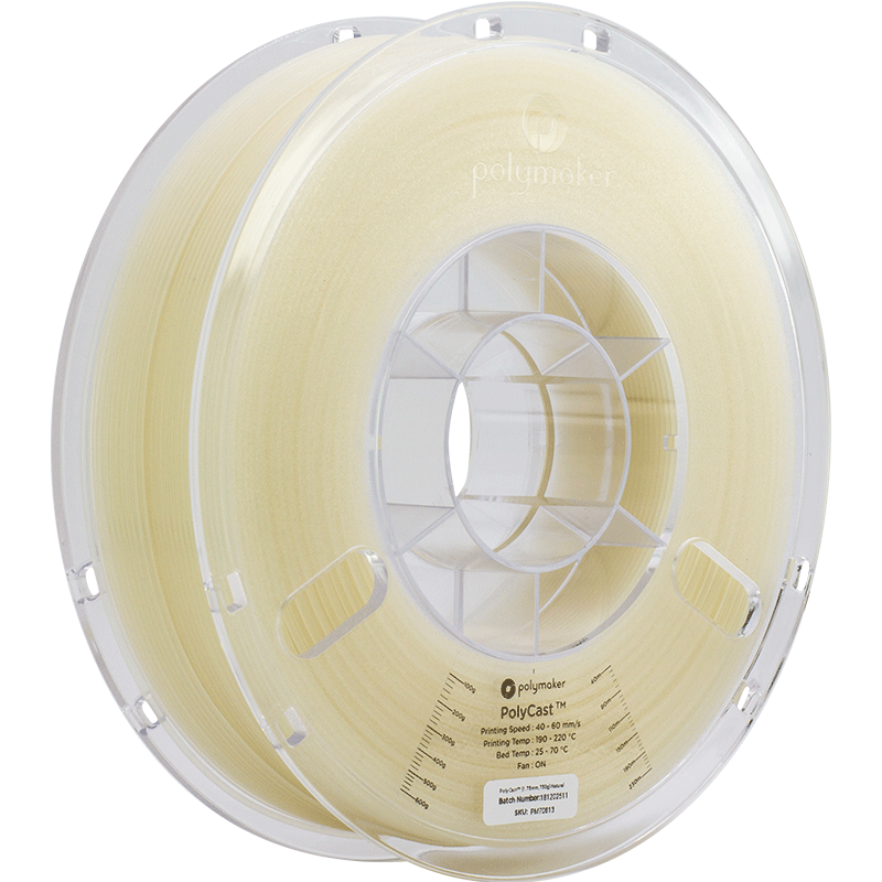 Polymaker Polycast PVB | Filamento para impresión 3D | 1,75 mm (0,75 kg) | Natural