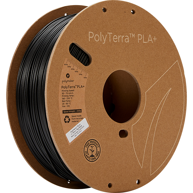 Polymaker PolyTerra PLA + | Filamento para impresión 3D | 1,75 mm (1 kg) | Naranja
