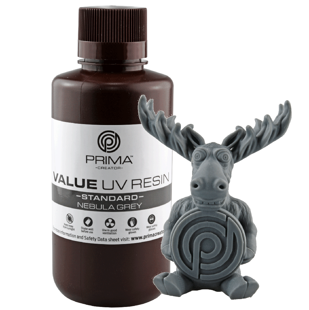 PrimaCreator Value UV / DLP Resin - 500 g - Nebula Grey