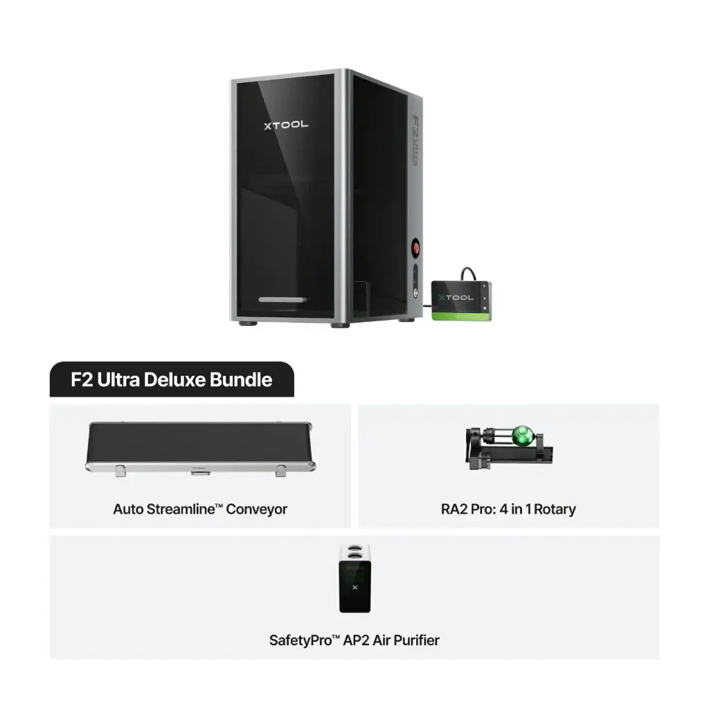 xTool F2 Ultra Dual Deluxe Bundle - laser engraver