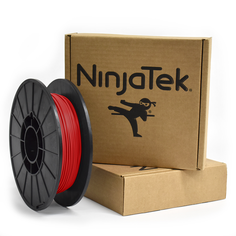Filamento NinjaTek NinjaFlex | Filamento para impresión 3D | 1,75 mm (0,5 kg) | Rojo fuego