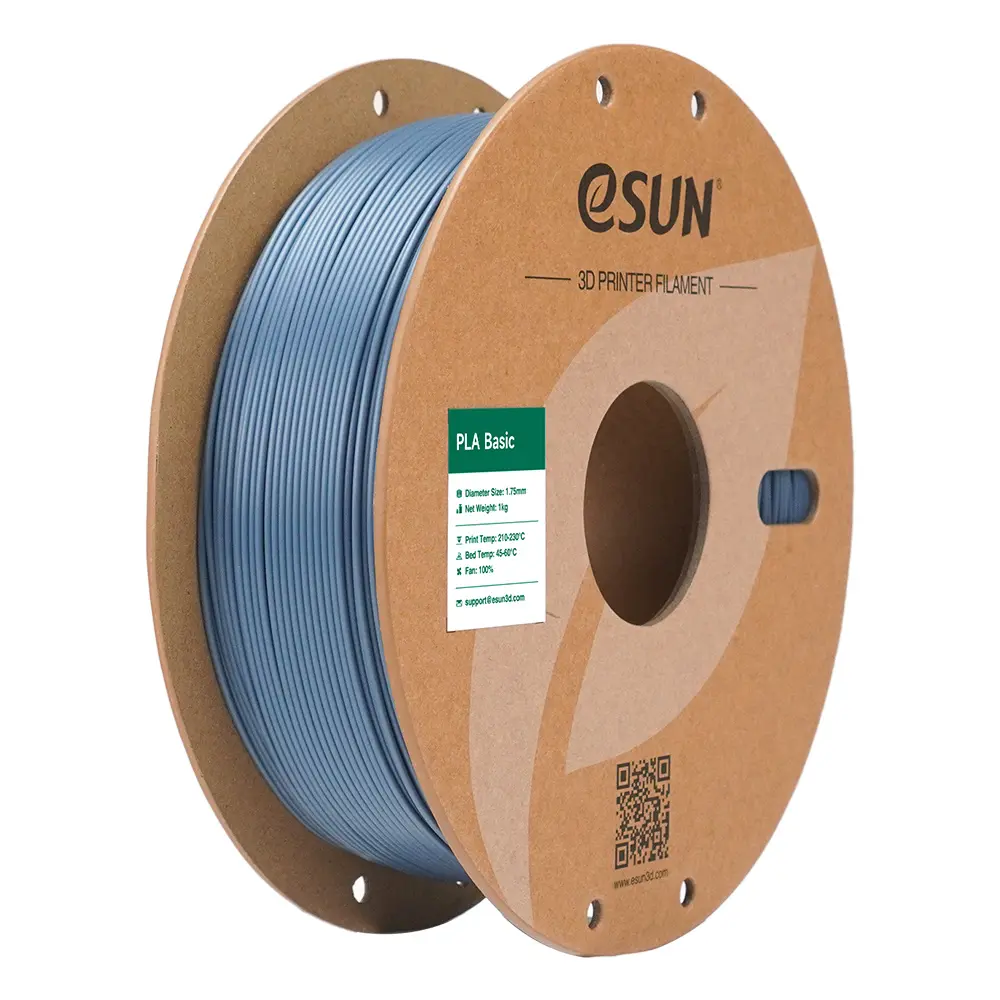 eSUN PLA-Basic - Filamento para impresión 3D – 1,75mm (1Kg) – Gris