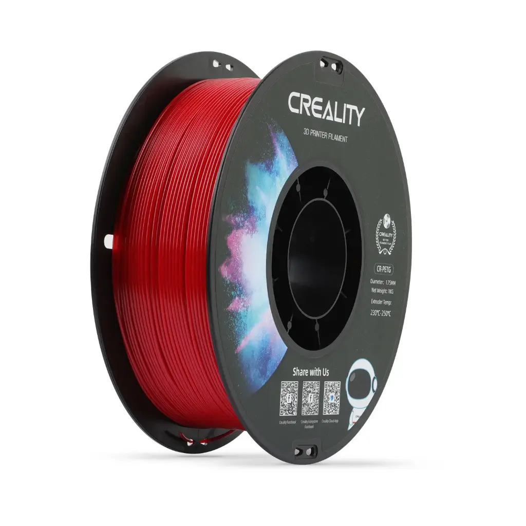 Creality CR-PETG - Filamento para impresión 3D - 1,75mm (1Kg) - Rojo