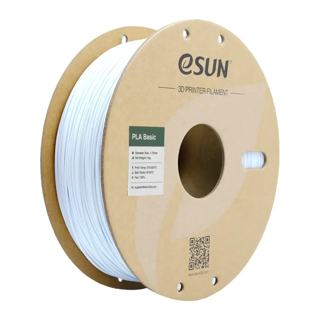 eSUN PLA-Basic - Filamento para impresión 3D – 1,75mm (1Kg) - Blanco frío