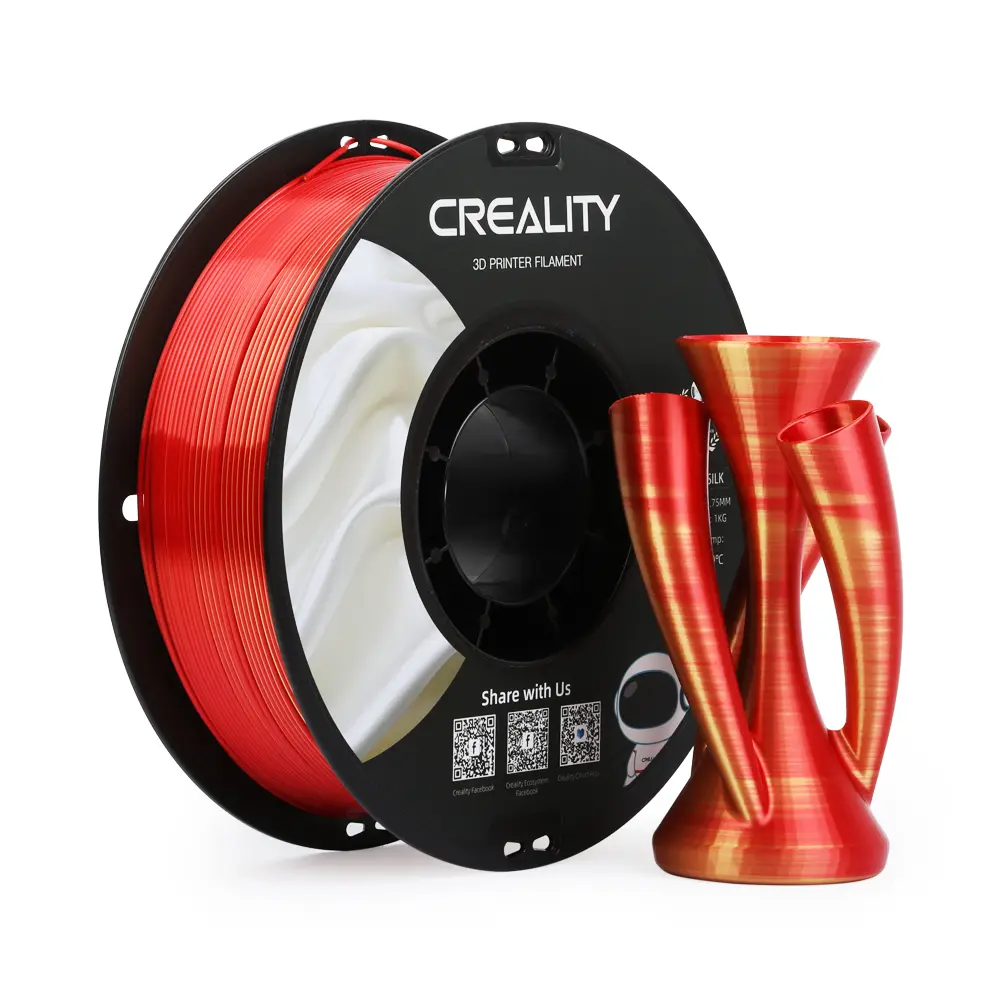 Creality CR-PLA Silk | 3D printing filament | 1.75 mm (1 kg) | Golden red