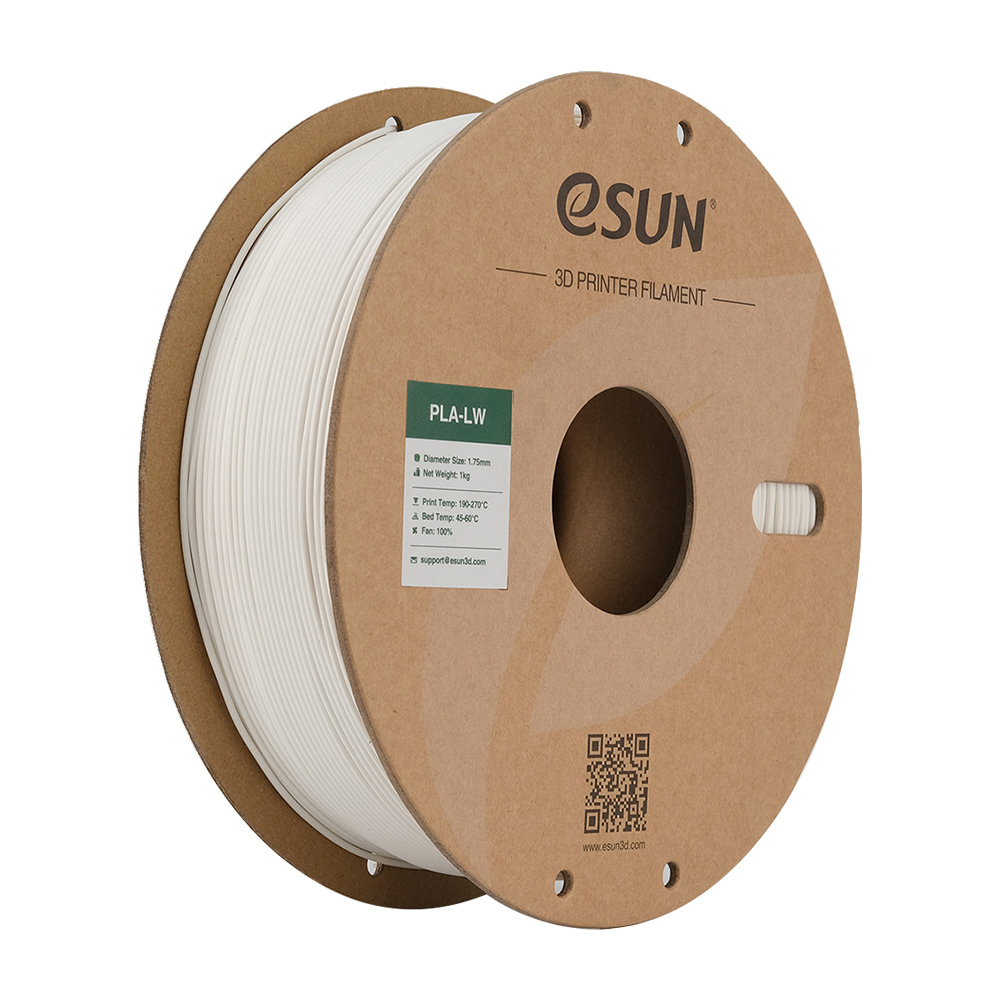 Filamento eSUN PLA LW - 1.75mm - 1kg - Negro