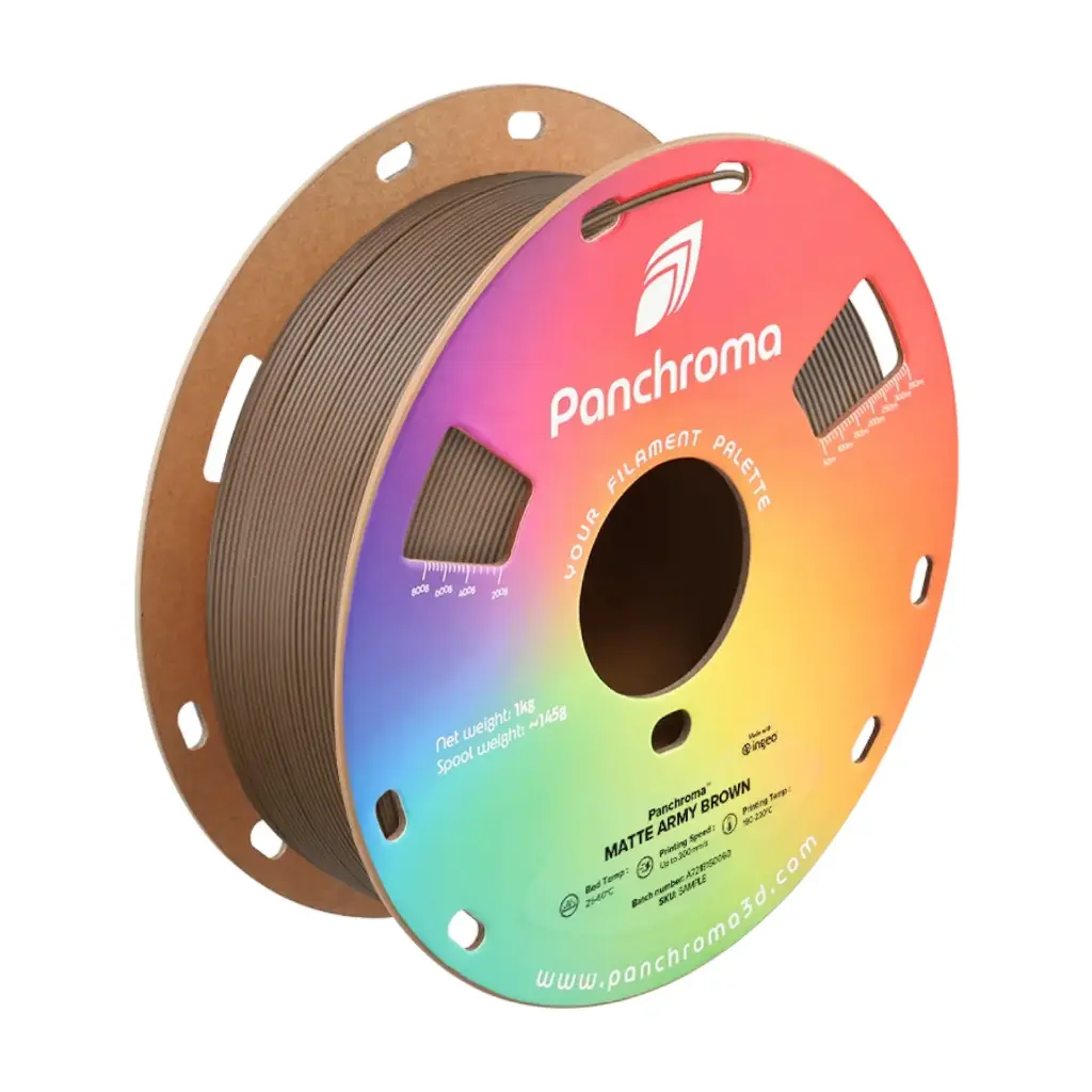 Panchroma™ PLA Matte Army - 3D printing filament - 1.75 mm (1 kg) - Military brown