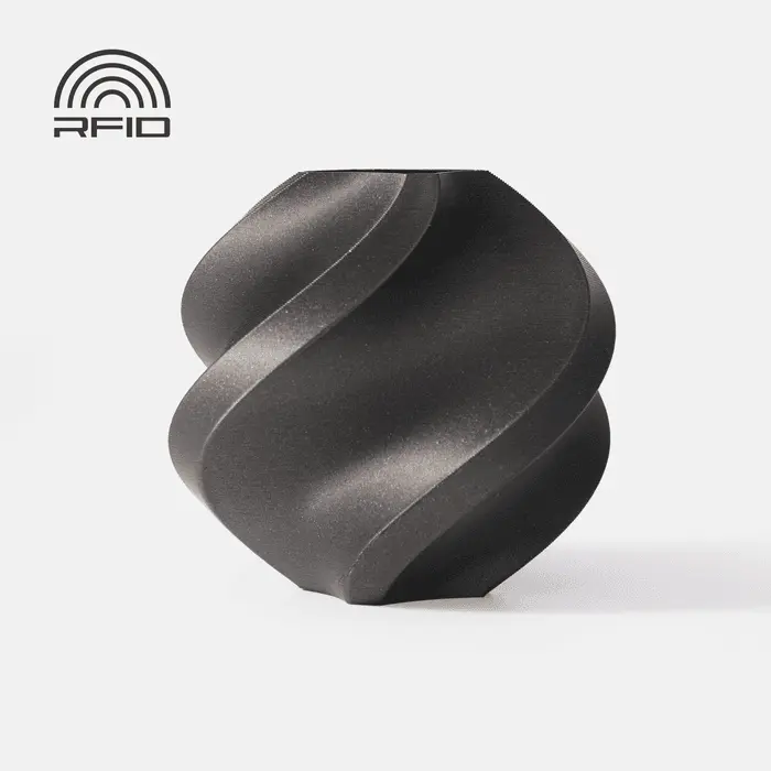 Bambu Lab PLA Metal - 3D Printing Filament – 1.75 mm (1 kg) - Metallic Iron Gray
