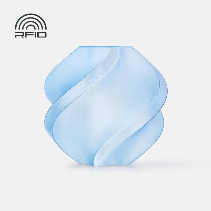 Bambu Lab PETG Translucent - Filamento para impresión 3D - 1,75mm (1Kg) – Azul claro translúcido