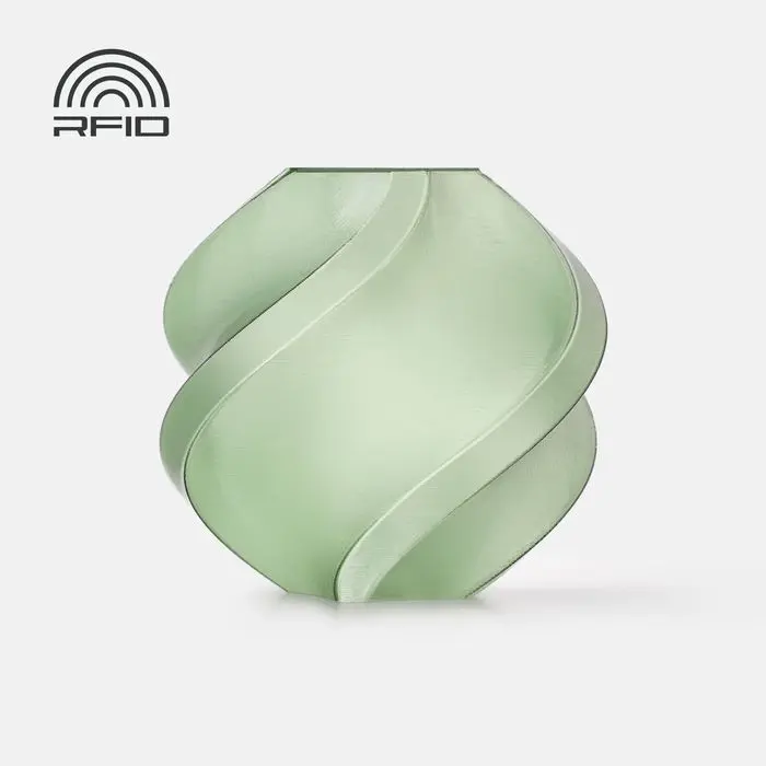 Bambu Lab PETG Translucent Refill - 3D printing filament - 1.75mm (1Kg) – Green Oliva translúcido