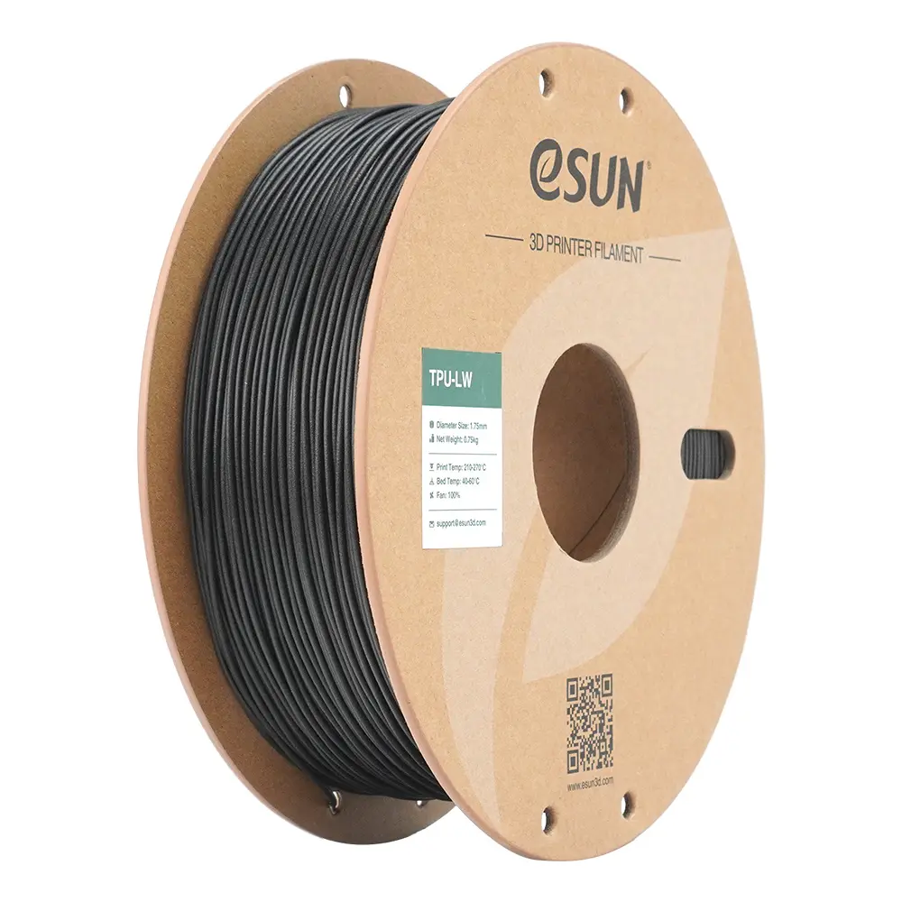 eSUN TPU-LW - 3D printing filament – 1.75mm (750g) – Black