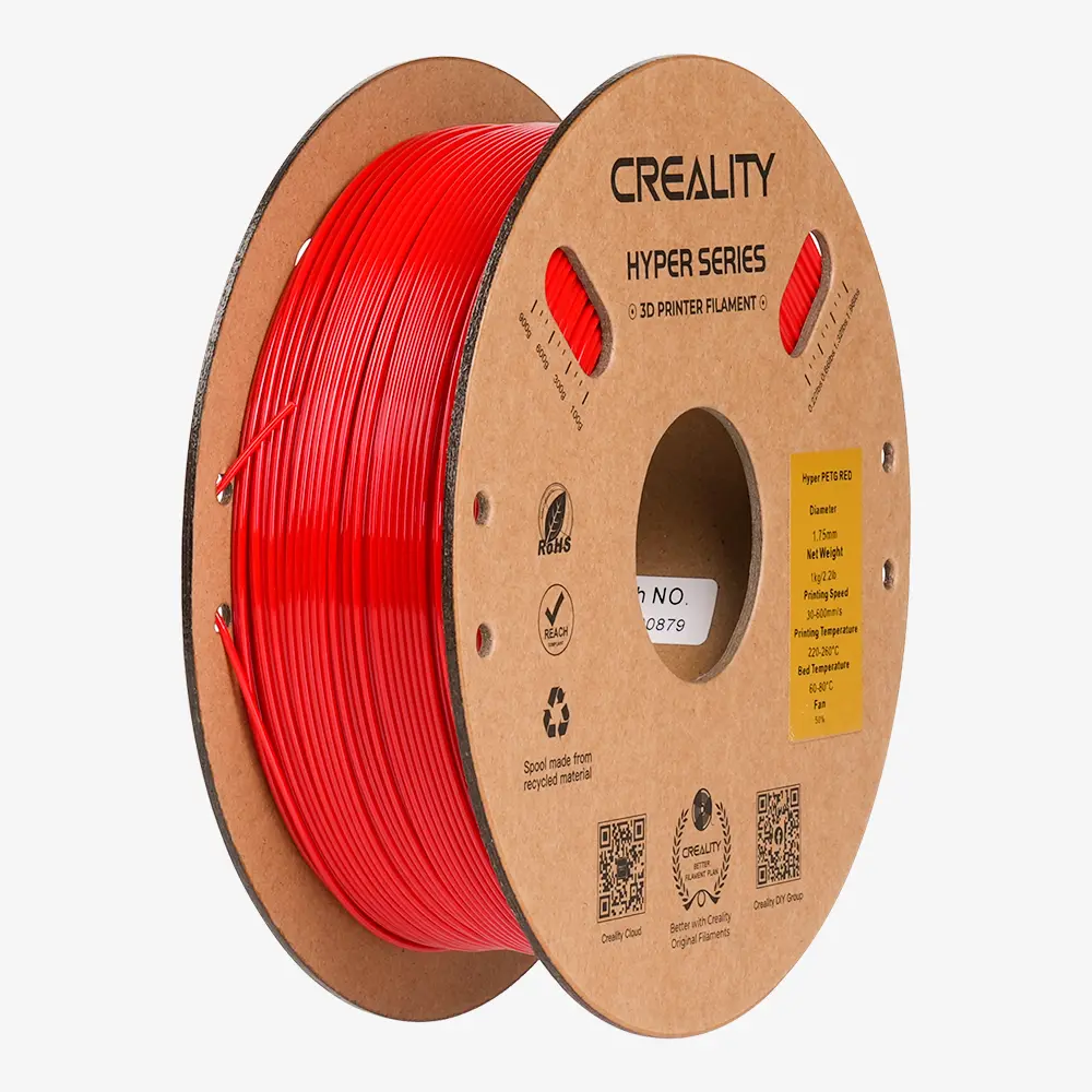 Creality Hyper PETG - Filamento para impresión 3D - 1,75mm (1Kg) – Rojo