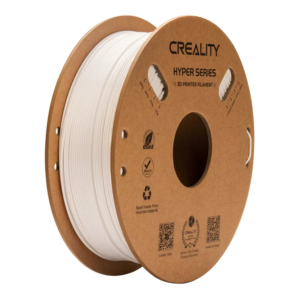 Creality Hyper PETG - Filamento para impresión 3D - 1,75mm (1Kg) – Blanco