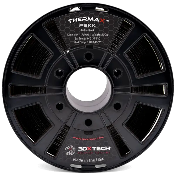 3DXTech ThermaX™ PEKK - Filamento para impresión 3D - 1,75mm (500g) – Negro