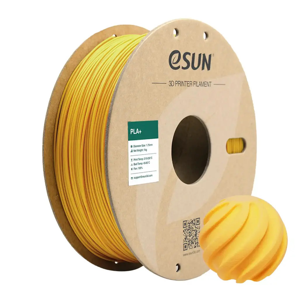 eSun PLA+ - Filamento para impresión 3D - 1,75 mm (1Kg) - Amarillo