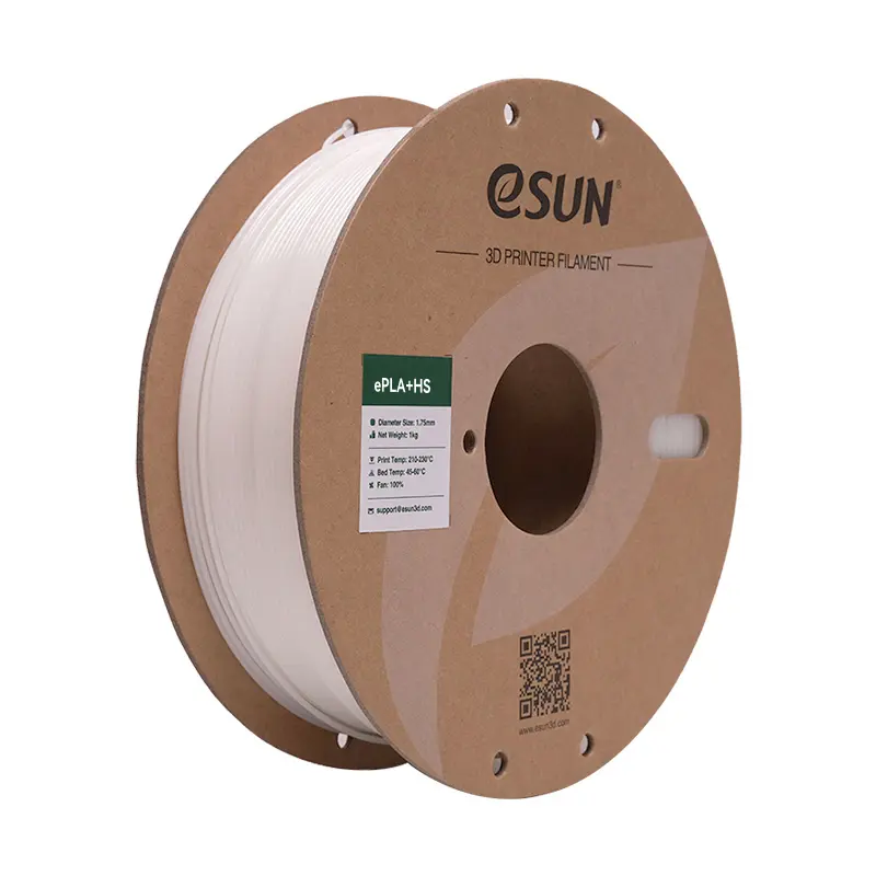 eSun PLA+ High Speed - Filamento para impresión 3D – 1,75mm (1Kg) – Blanco