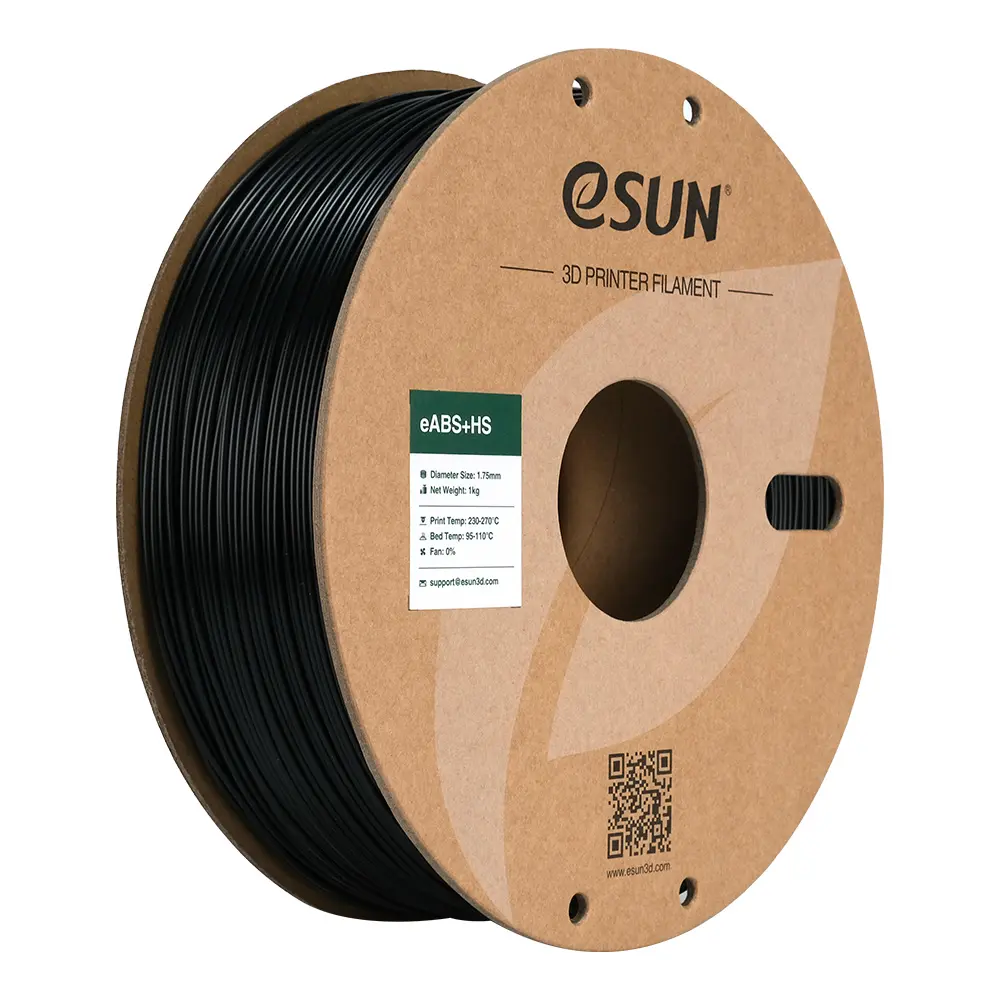 eSun eABS + High Speed - Filamento para impresión 3D - 1,75 mm (1 Kg) - Negro