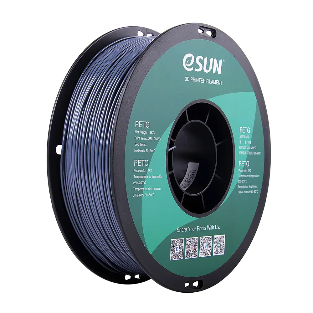 eSun PETG - Filamento para impresión 3D – 1,75mm (1 Kg) – Gris