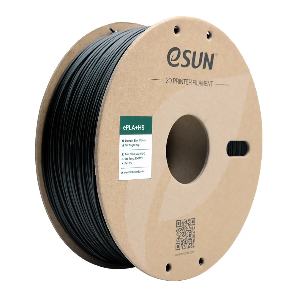 eSun PLA+ High Speed - 3D printing filament – 1.75mm (1Kg) – Black