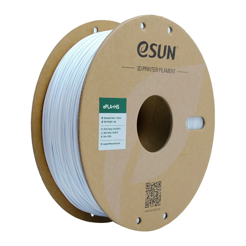 eSun ePLA + High Speed - Filamento para impresión 3D - 1,75 mm (1Kg) - Blanco frío