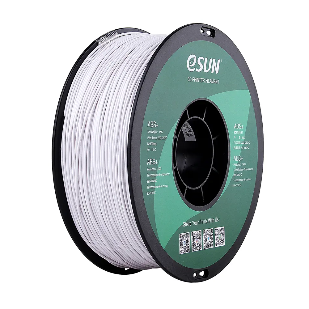 eSun ABS + - 3D printing filament - 1.75 mm (1Kg) - White frío
