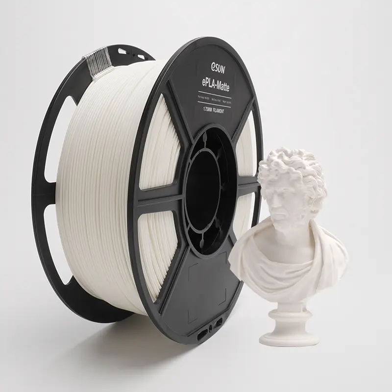 eSun ePLA-Matte - 3D printing filament - 1.75 mm (1Kg) - White lechoso